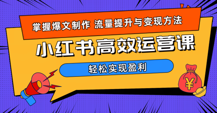 价值980小红书运营操作指南-行行副业