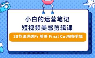 【副业项目3488期】短视频剪辑免费教学视频（小白也能学会的短视频美感剪辑课）-行行副业