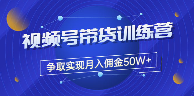 【副业项目3707期】视频号直播带货教程，教你如何实现月入佣金50W+（课程+资料+工具）-行行副业