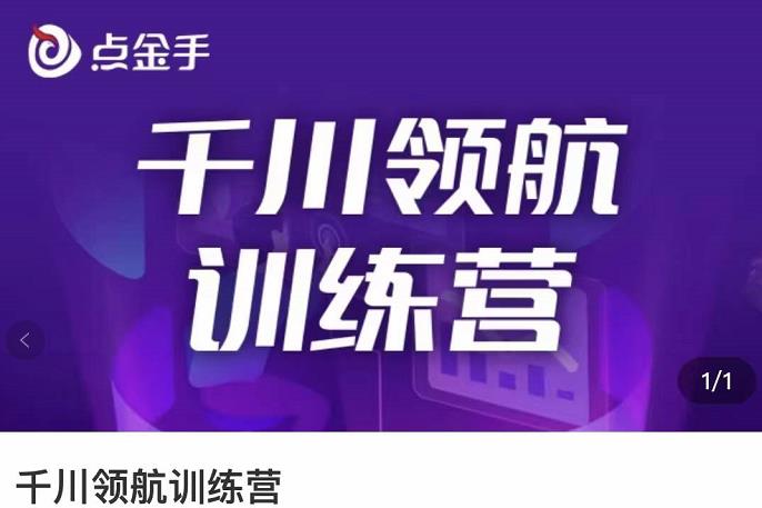 【副业项目3716期】千川领航训练营：干川逻辑与算法的剖析，千川投放技巧-行行副业