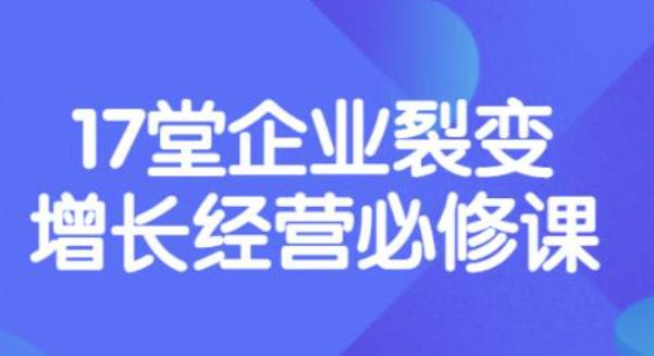 【副业项目3838期】张琦《盈利增长17堂必修课》企业裂变增长的经营智慧，带你了解增长的本质-行行副业
