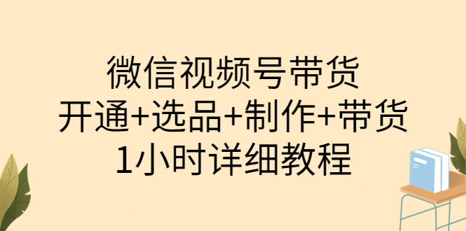 【副业项目3940期】陈奶爸·微信视频号带货：开通+选品+制作+带货（1小时详细教程）-行行副业