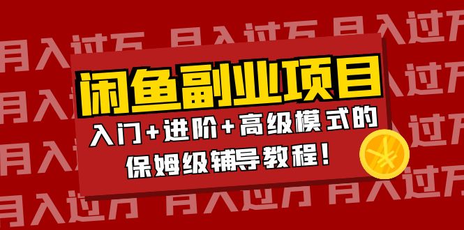 【副业项目4218期】闲鱼无货源项目月入过万：入门+进阶+高级模式的保姆级辅导教程！-行行副业