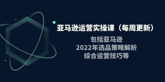 【副业项目4284期】亚马逊运营实操课：包括亚马逊2022选品策略解析，综合运营技巧等-行行副业