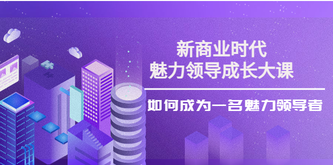 【副业项目4291期】新商业时代·魅力领导成长大课：如何成为一名魅力领导者（26节课时）-行行副业