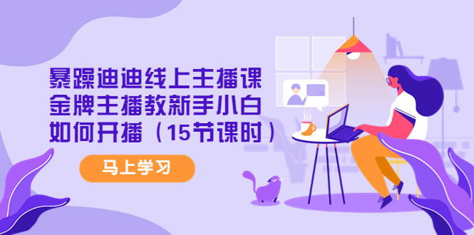 【副业项目4495期】暴躁迪迪线上主播课，金牌主播教新手小白如何开播（15节课时）-行行副业