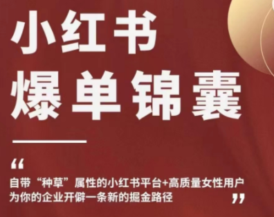 【副业项目4942期】小红书爆单锦囊，自带种草属性+高质量女性用户，为你的企业开辟一条新的掘金路径-行行副业