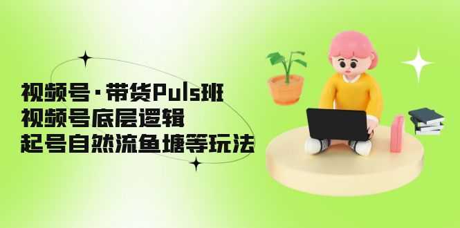 【副业项目5206期】视频号·带货Puls班，视频号底层逻辑，起号自然流鱼塘等玩法-行行副业