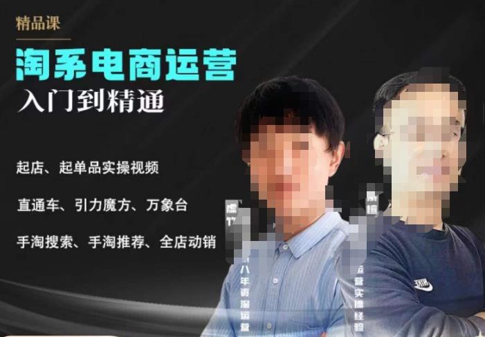 【副业项目6098期】2023手淘搜索实操课+体系化课程，​起店起单品实操视频课程-行行副业