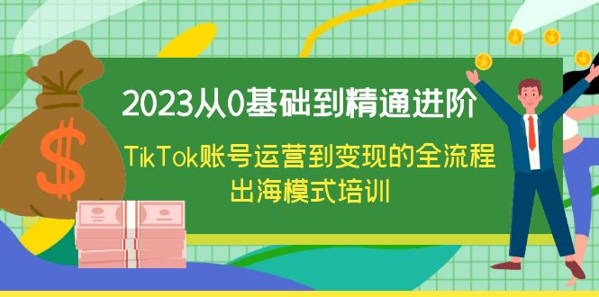 【副业项目6364期】2023从0基础到精通进阶，TikTok账号运营到变现的全流程出海模式培训-行行副业