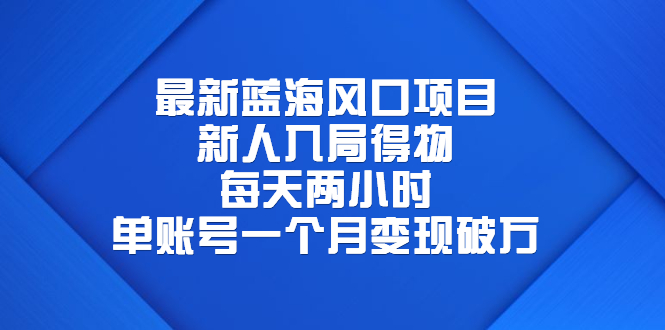【副业项目6649期】最新蓝海风口项目，新人入局得物，每天两小时，单账号一个月变现破万-行行副业