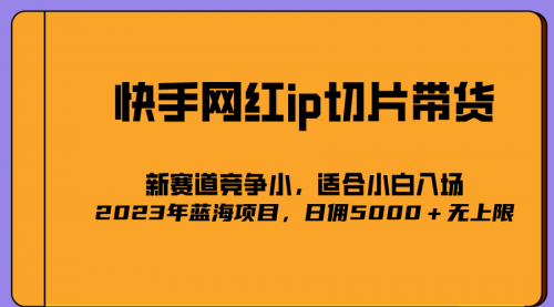【副业项目7037期】2023爆火的快手网红IP切片，号称日佣5000＋的蓝海项目，二驴的独家授权-行行副业