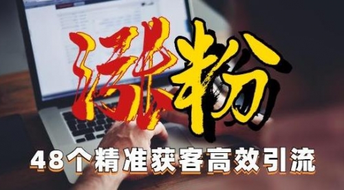 【副业项目7097期】独家分享48个引流绝技，再没粉丝只能怪自己了！-行行副业