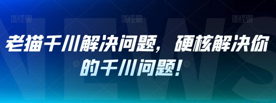 【副业项目7379期】老猫千川解决问题，硬核解决你的千川问题！-行行副业