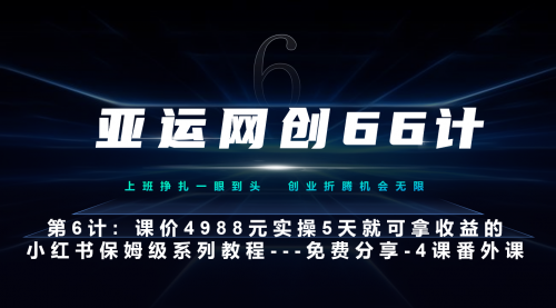【副业项目7228期】小红书第4课-黑科技带来流量巨变-行行副业