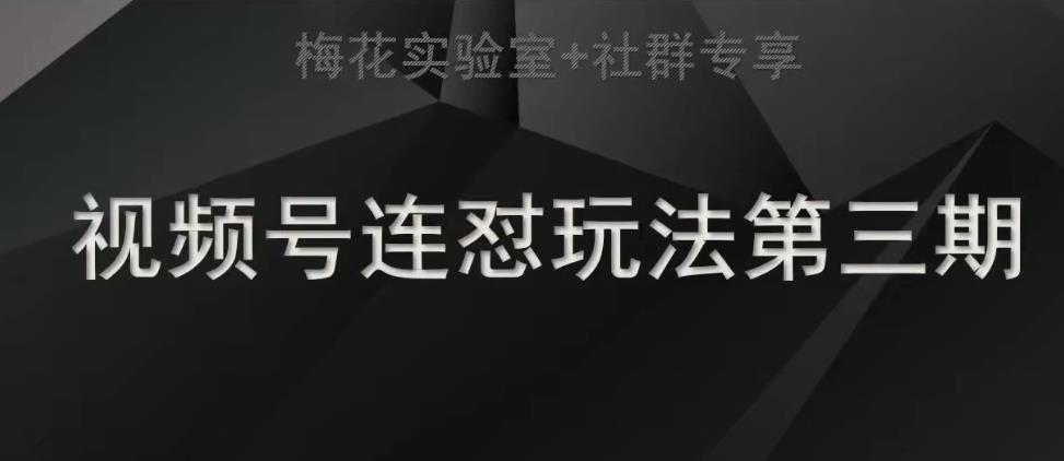 【副业项目7573期】梅花实验室社群连怼玩法第三期轻原创玩法+测素材方式-行行副业