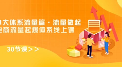 【副业项目7860期】8大体系流量篇·流量做起，电商流量起爆体系线上课（30节课）-行行副业