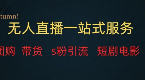 【副业项目7968期】无人直播全套服务，变现稳定-行行副业