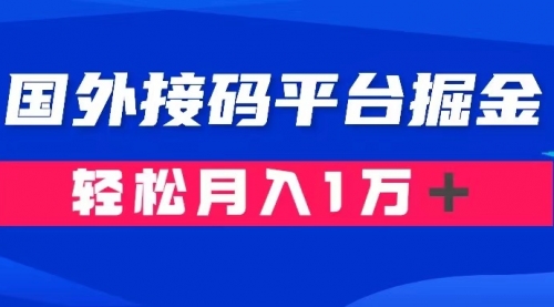 【副业项目8281期】通过国外接码平台掘金卖账号： 单号成本1.3，利润10＋，轻松月入1万＋-行行副业