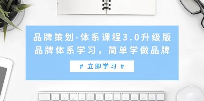 品牌策划-体系课程3.0升级版，品牌体系学习，简单学做品牌（高清无水印）-行行副业