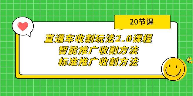 直通车收割玩法2.0课程：智能推广收割方法+标准推广收割方法（20节课）-行行副业