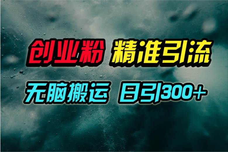 视频号纯搬运日引300+创业粉教程！-行行副业