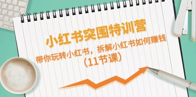小红书突围特训营，带你玩转小红书，拆解小红书如何赚钱（11节课）-行行副业