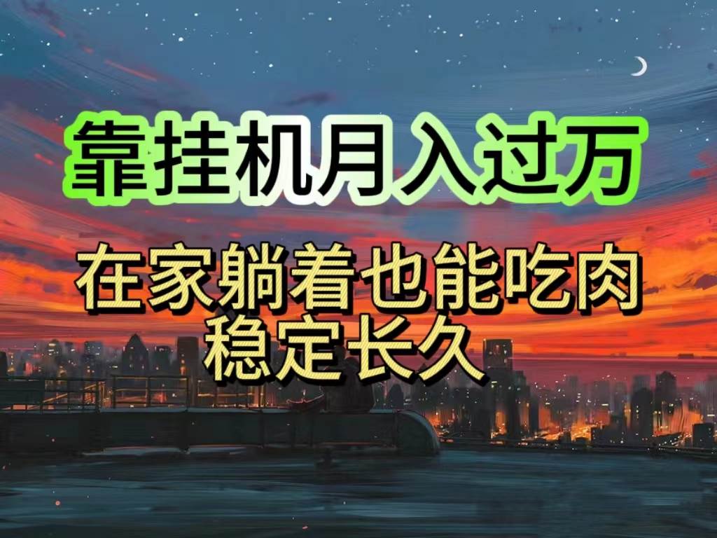 挂机项目日入1000+，躺着也能吃肉，适合宝爸宝妈学生党工作室，电脑手…-行行副业