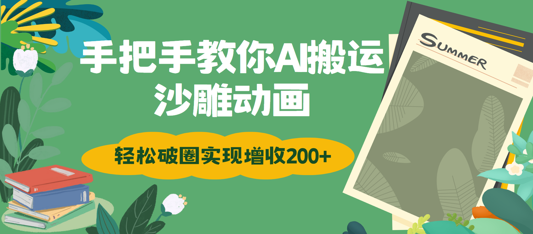 手把手教你用AI搬运沙雕动画轻松破圈实现增收200+-行行副业